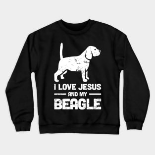 Beagle - Funny Jesus Christian Dog Crewneck Sweatshirt